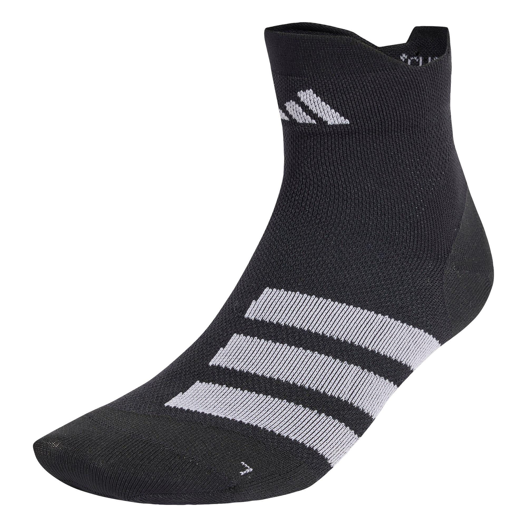 Adidas - Chaussettes Runxadizero (1 Paire) - Chaussettes - Blanc|noir - 43/46 - Decathlon