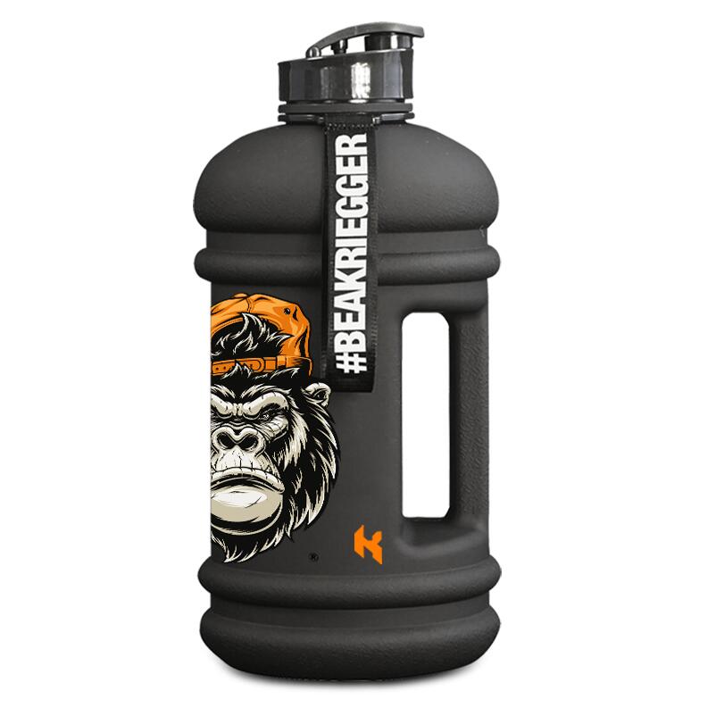 Kriegger Sport Nutrition - Gourde De Sport 2.2l Avec Poignée - Gourde - Orange - 2,2 L - Decathlon