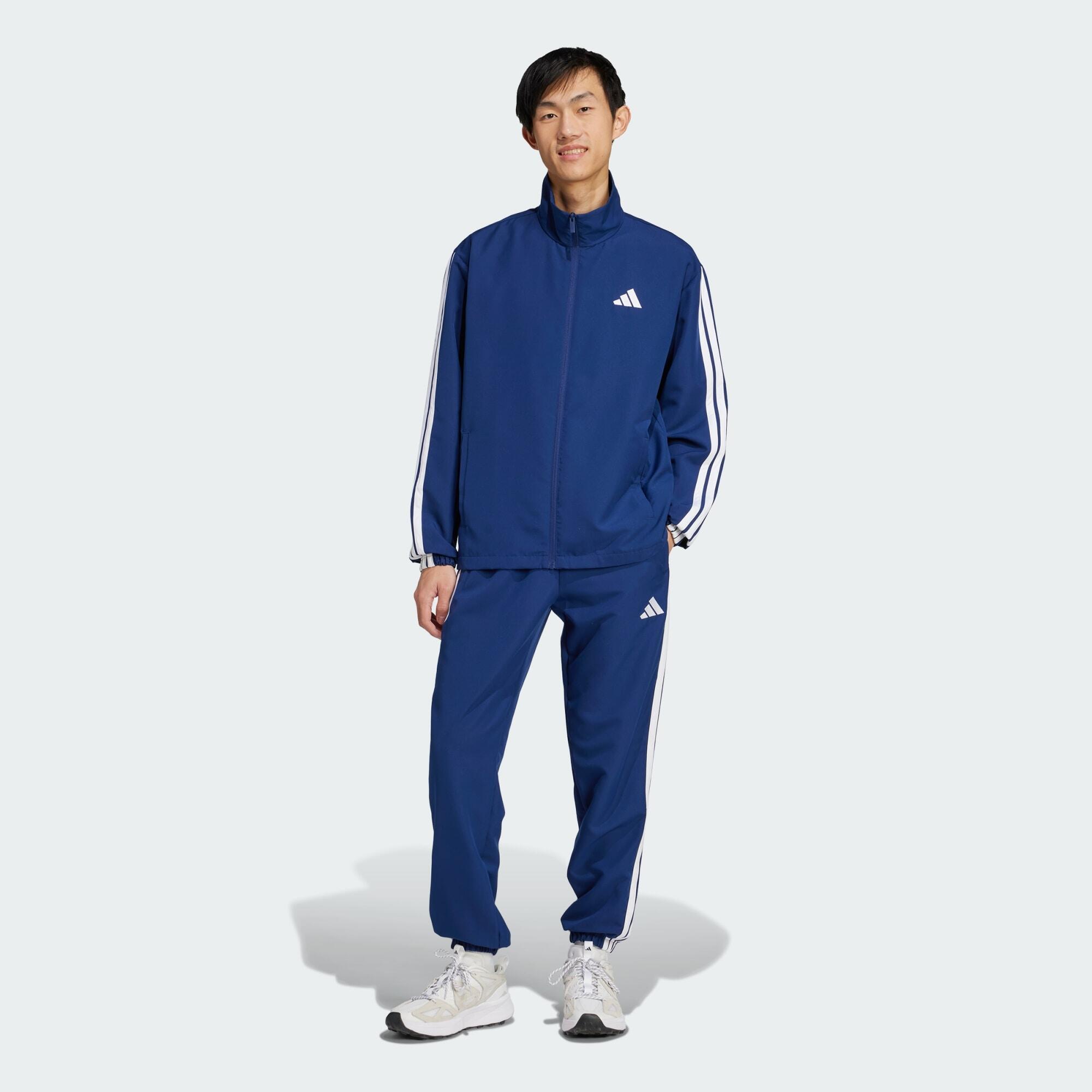 Adidas - Survêtement Toile 3 bandes - Survêtement - Blanc|bleu - S - Decathlon