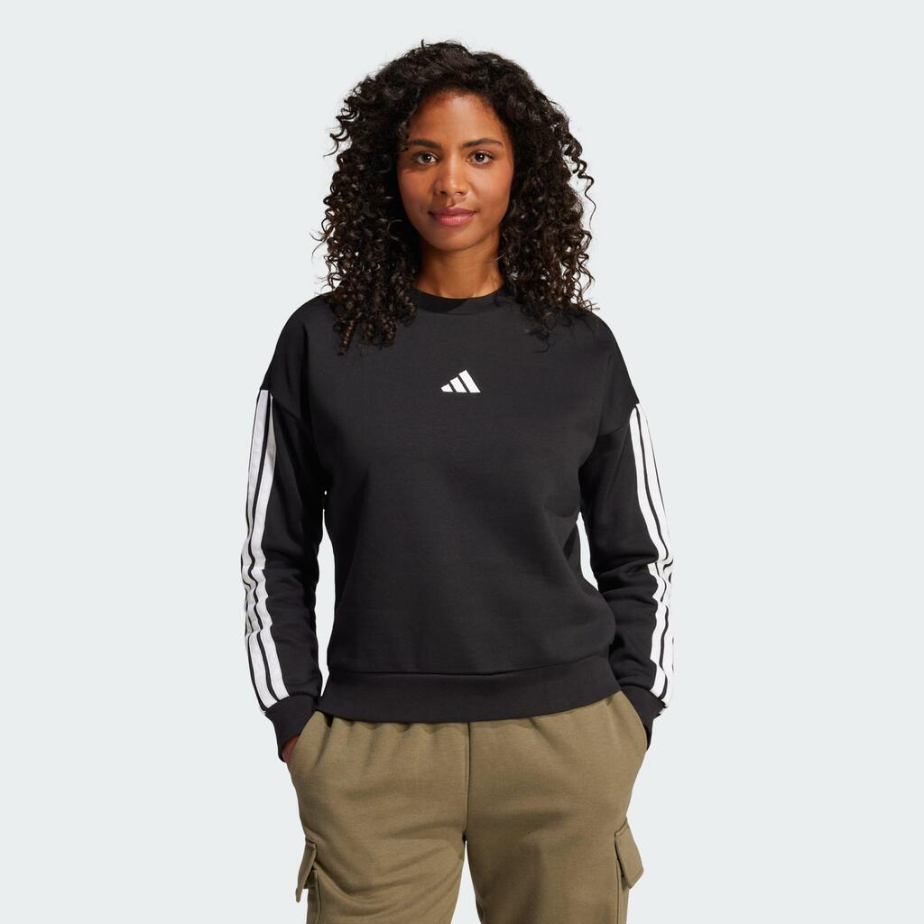 Essentials 3-Stripes Fleece Sweatshirt
