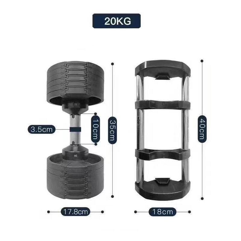 Jednoruční nastavitelná činka MASTER Spin 2 - 20 kg 4/7