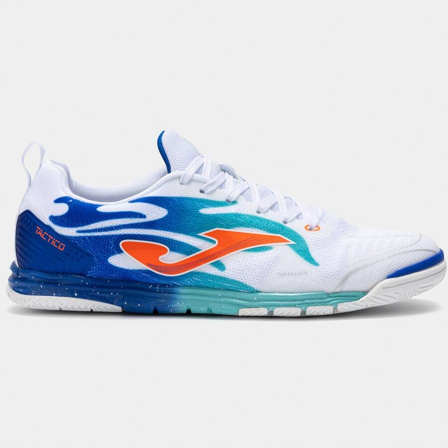 Buty halowe piłkarskie męskie Joma Tactico 2576 IN biało-niebieskie