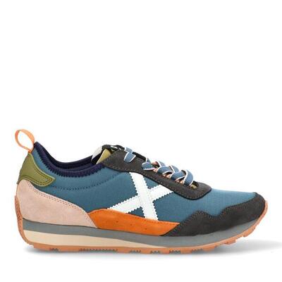 Deportivas Casual Hombre Suela Plana - Modelo Um Azul