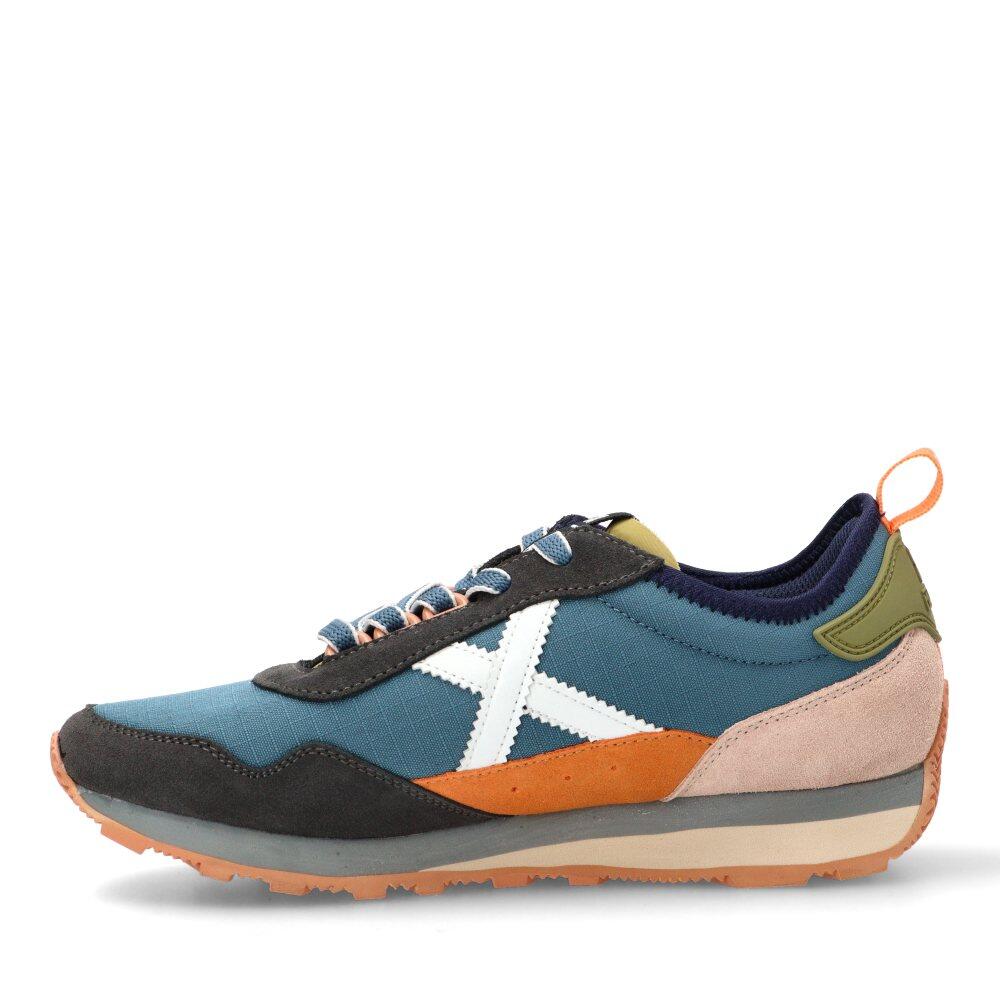 Deportivas Casual Hombre Suela Plana - Modelo Um Azul 3/6