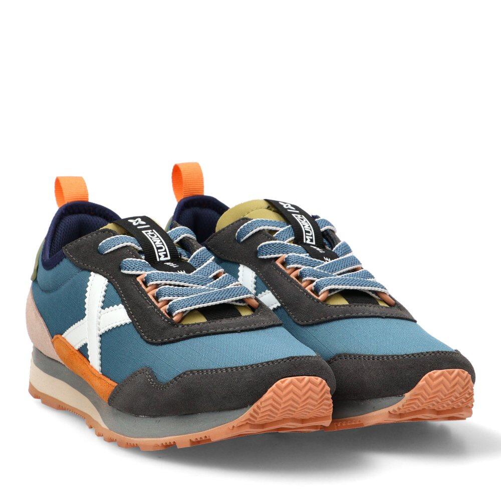 Deportivas Casual Hombre Suela Plana - Modelo Um Azul 2/6