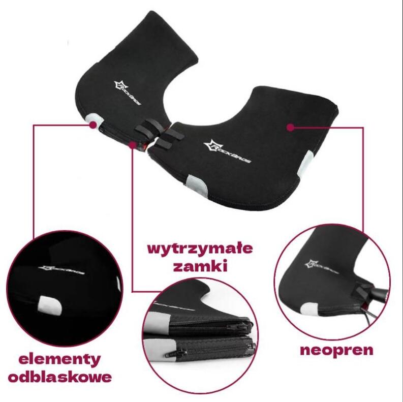 Neoprenowe ochraniacze rowerowe na dłonie Rockbros D16-B 2/4
