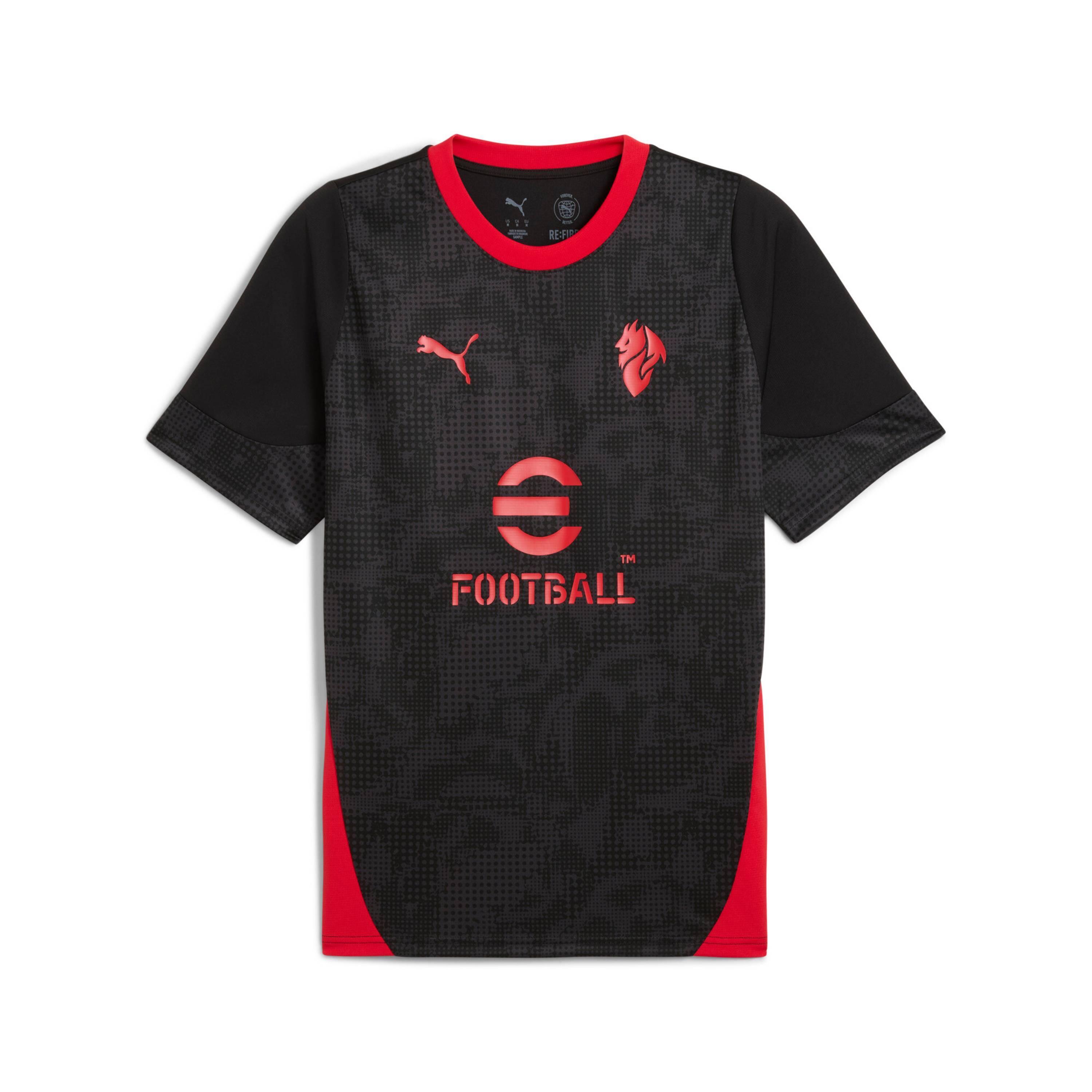 Puma - Maillot D'Entraînement Milan Ac 2025/26 - Maillot Manches Courtes - Noir - Decathlon