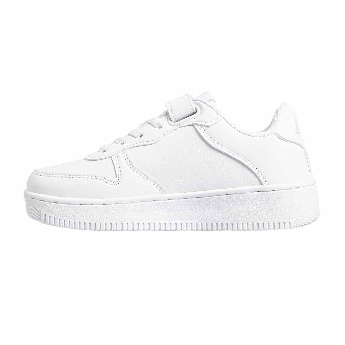 Sneakers bassa da bambino/a in poliuretano bianco da fitness 3/5