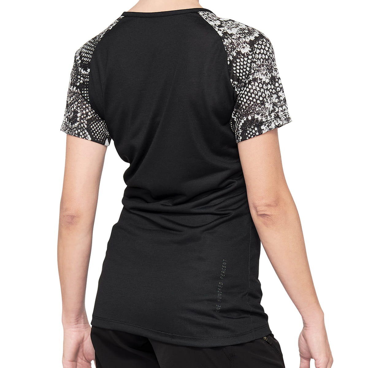Maillot Manches Courtes Femme 100% Airmatic Jersey Noir Python 3/4