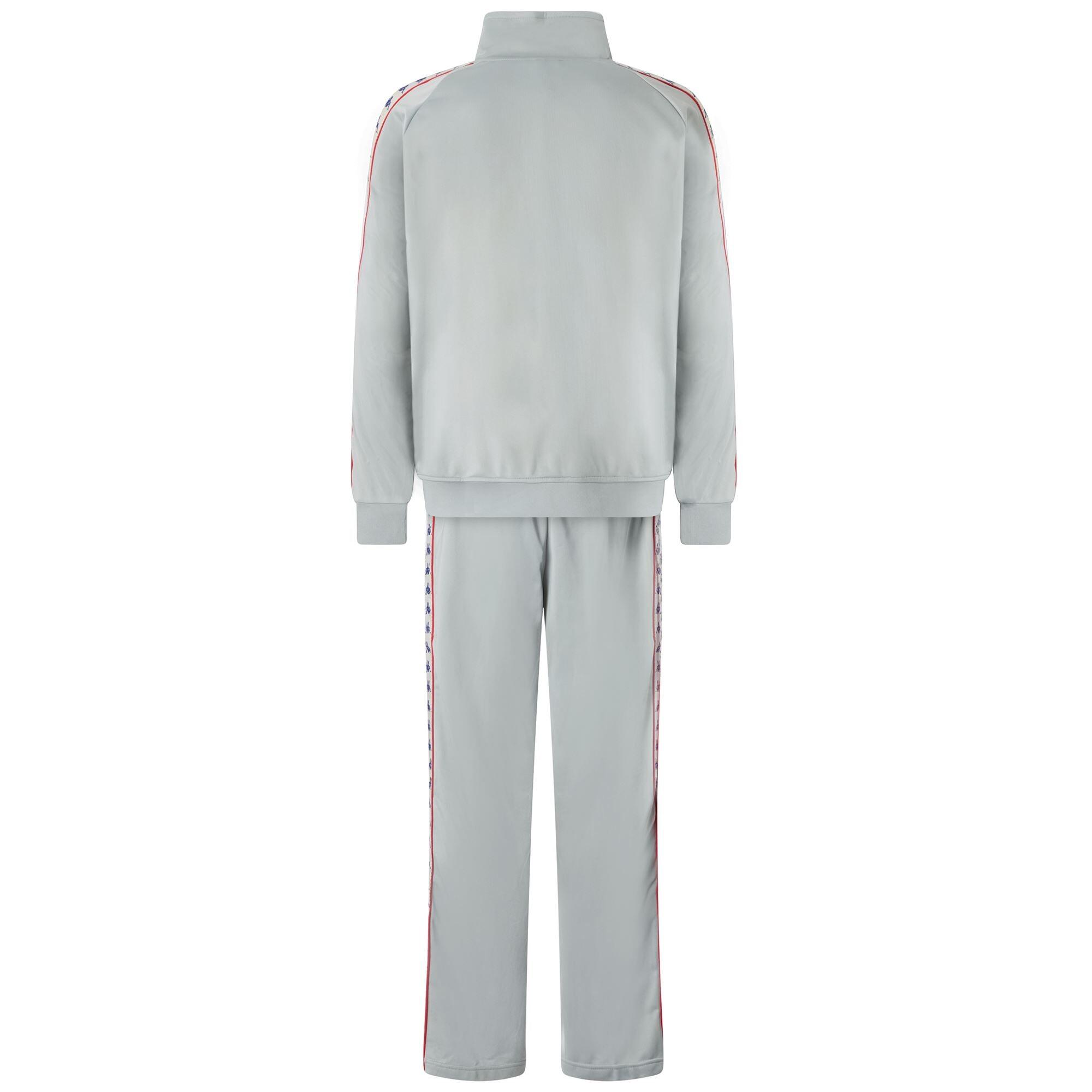 Tuta da uomo in poliestere grigio da streetwear sportivo 4/6