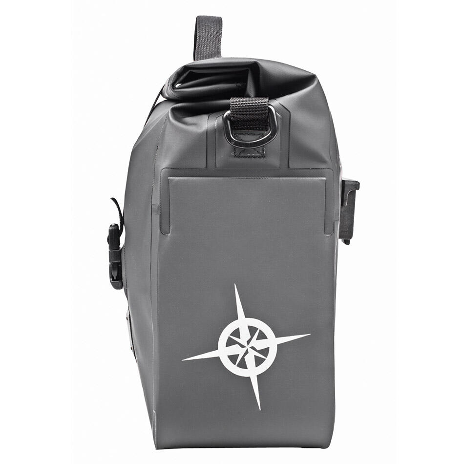 Bolsa Estanca para Manillar Columbus 8l. con soporte Negra 3/7