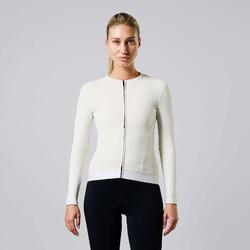 Veste Thermo Polaire Cyclisme Femme Manches Longues Vêtements Vélo