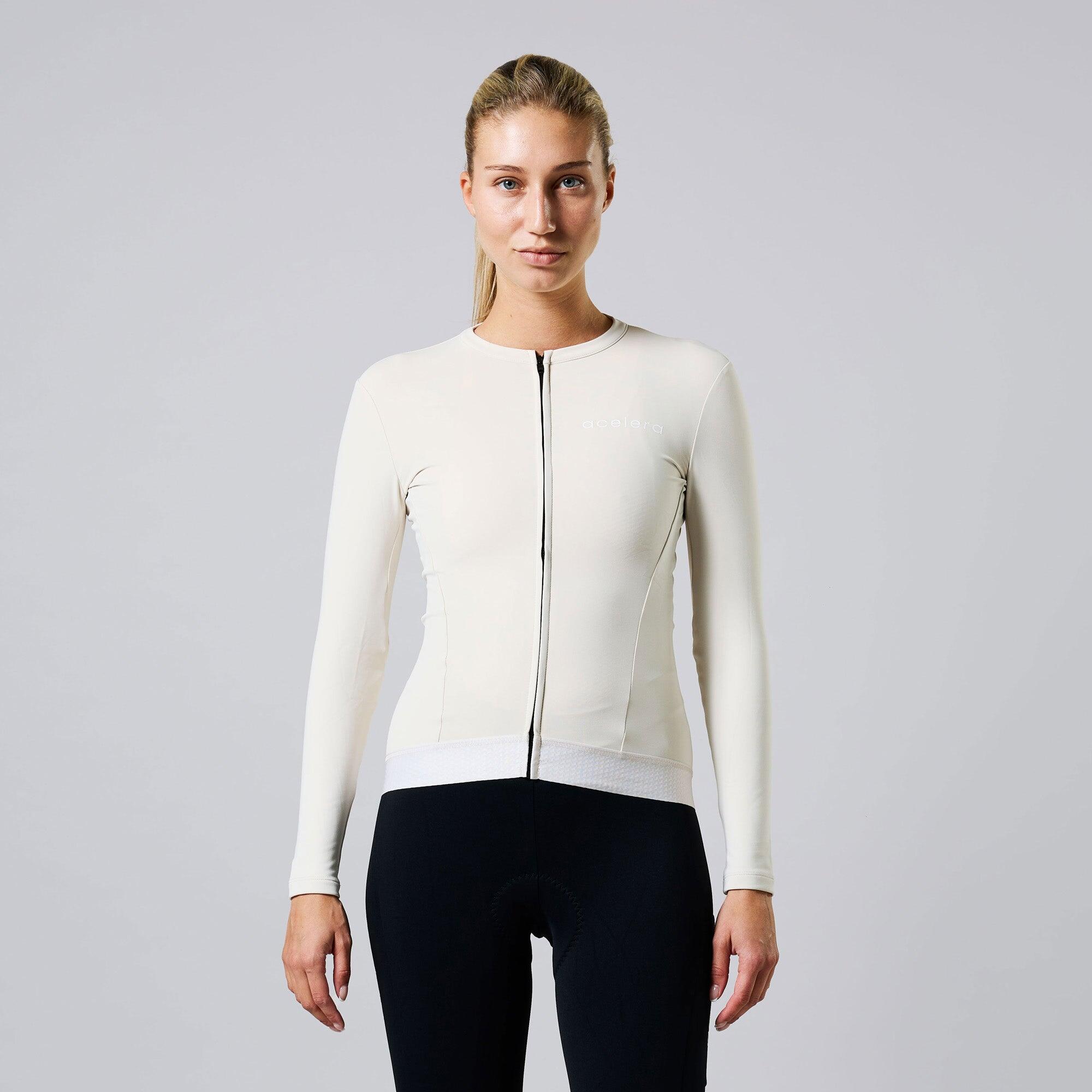 ACELERA Thermo Fleece Damen Radjacke Langarm Fahrradbekleidung