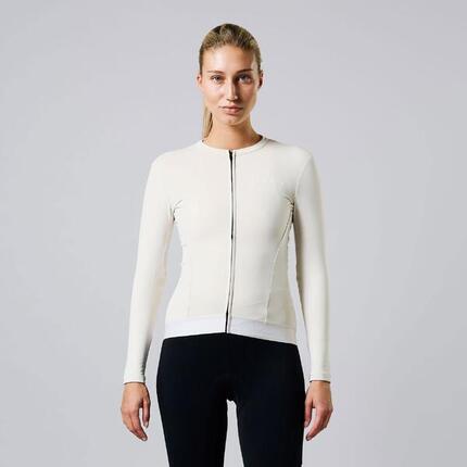 Veste Thermo Polaire Cyclisme Femme Manches Longues Vêtements Vélo