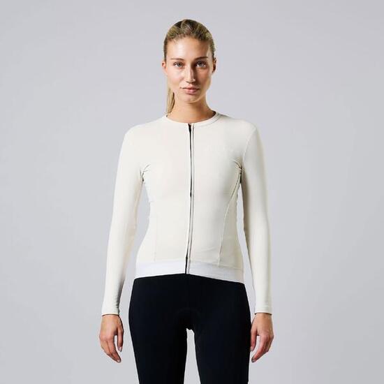 Veste Thermo Polaire Cyclisme Femme Manches Longues Vêtements Vélo