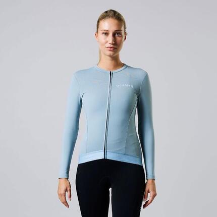 Veste Thermo Polaire Cyclisme Femme Manches Longues Vêtements Vélo