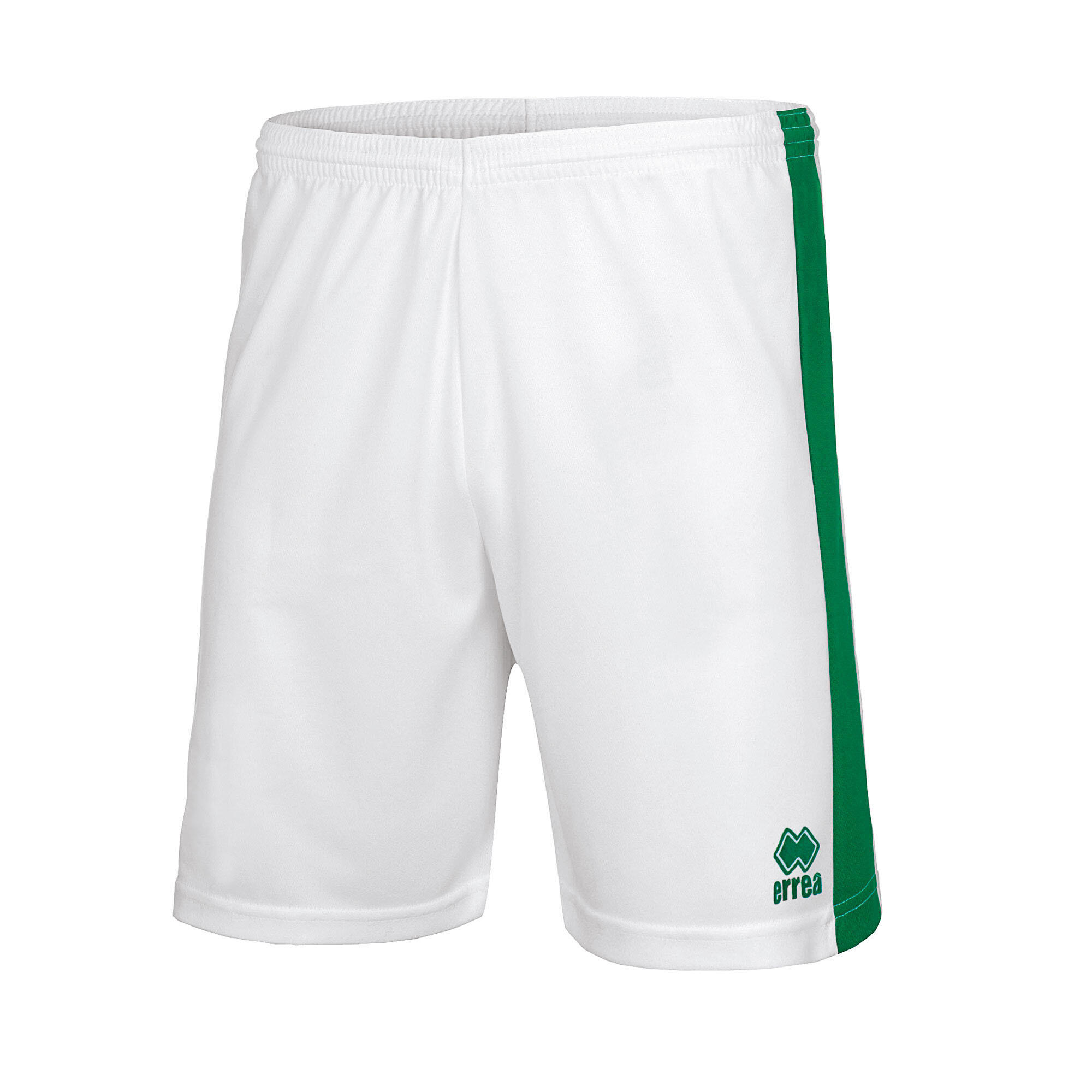 Errea - Pantalon Court Pantalon Errea Bolton Junior Enfant - Short - Blanc|vert - Decathlon