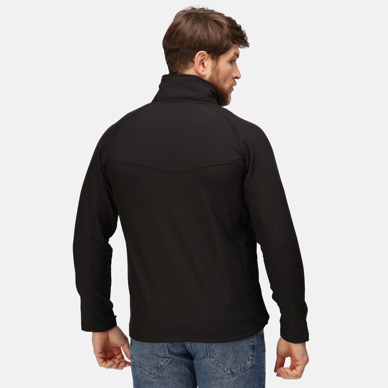 Heren Uproar Softshell Windbestendige Fleece Vest (Zwart)