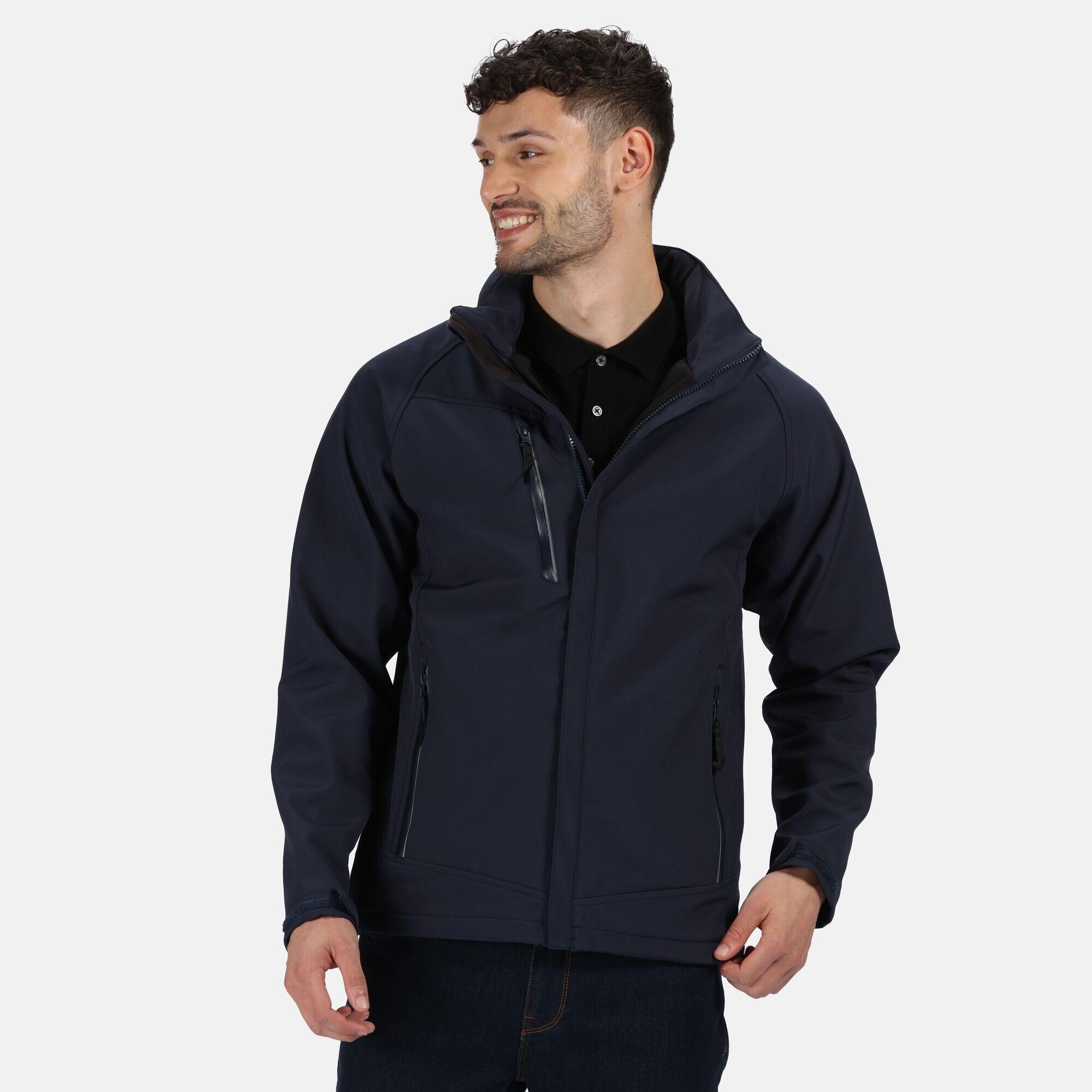 Softshelljacke für Herren Marineblau 3/4