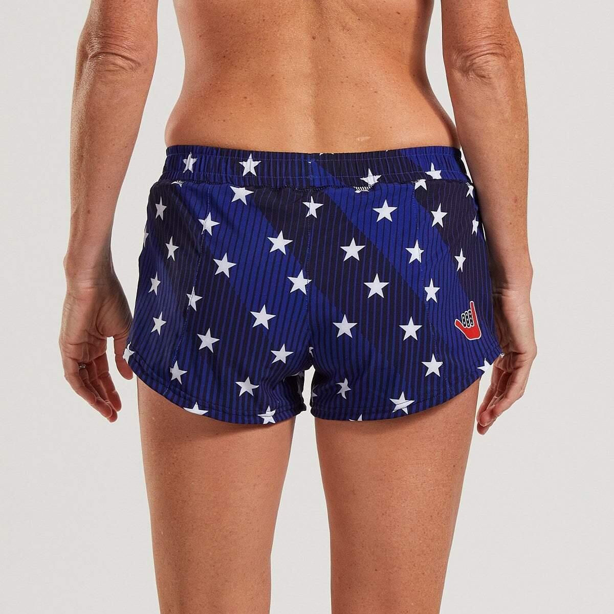 Sporthose Damen LTD Laufen 3" Classic Short - Stars & Stripes ZOOT 2/5