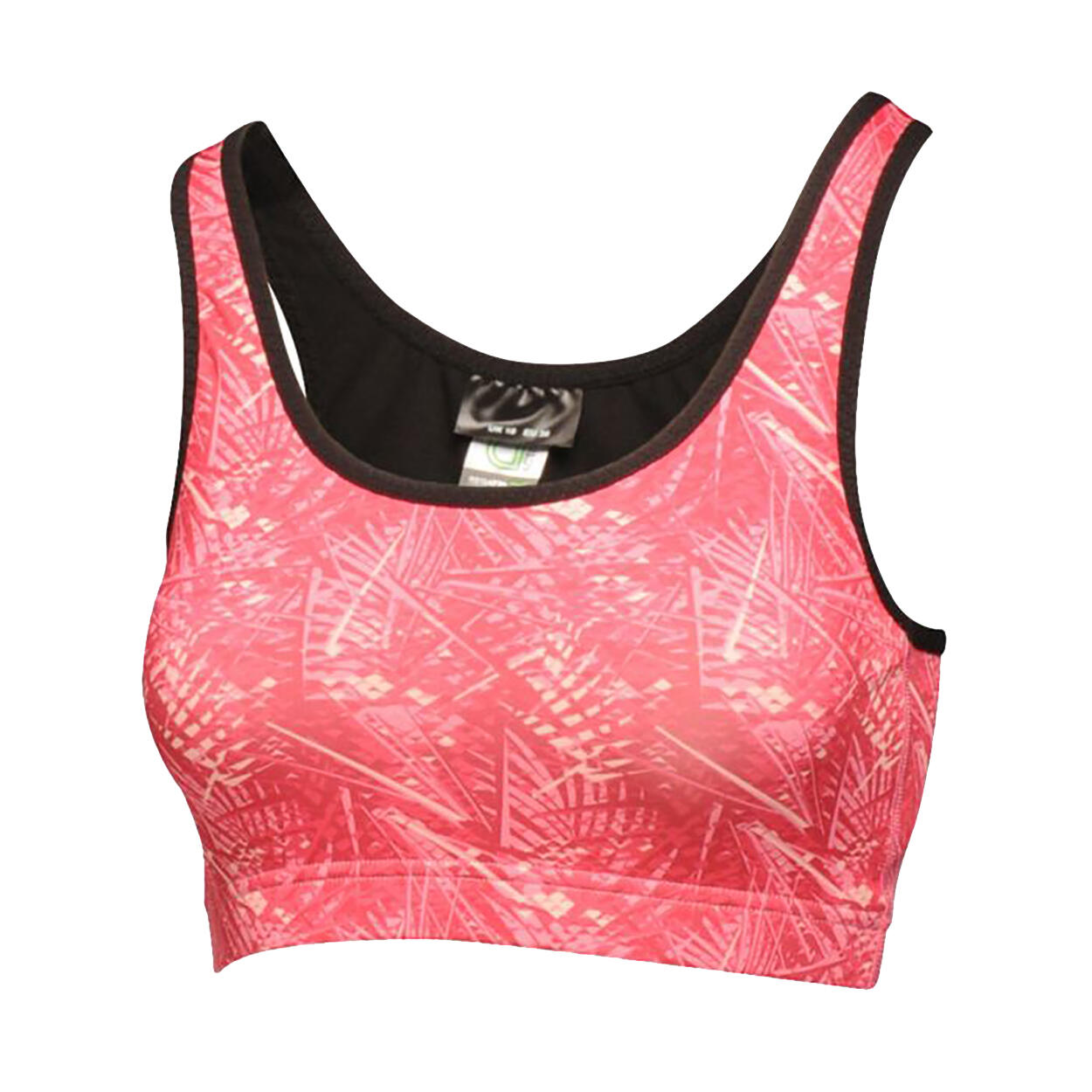 Womens/Ladies Asana Sports Bra (Hot Pink Print) 1/5