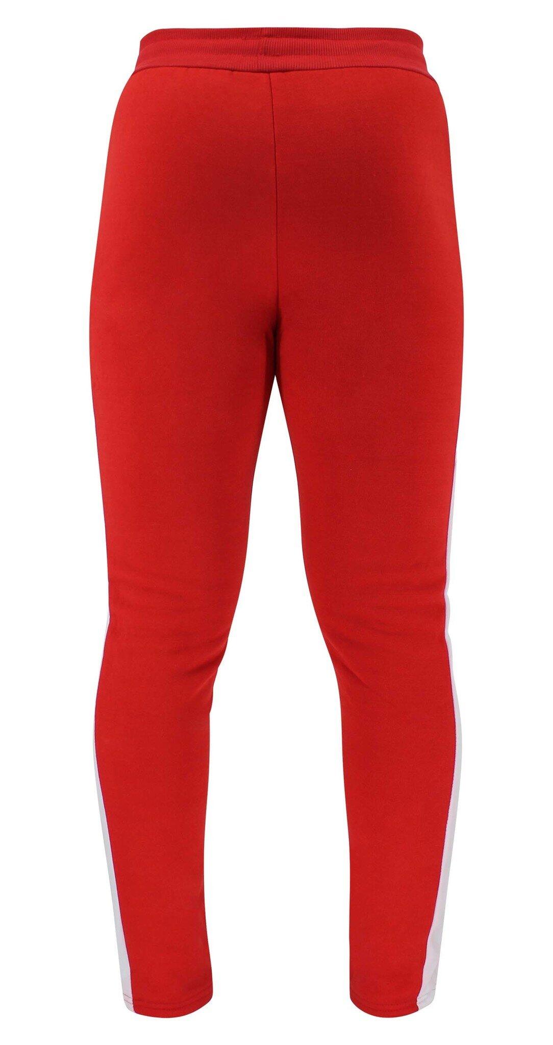Pantalon de jogging unisexe rouge en polaire — Slimfit 3/5