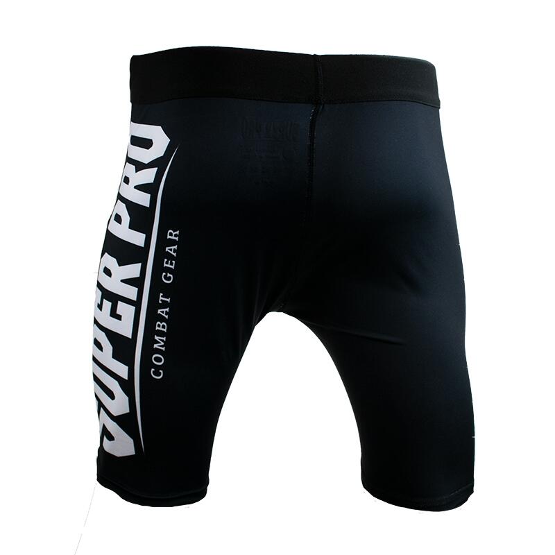 Super Pro Combat Gear Compression Short Zwart/Wit 5/5