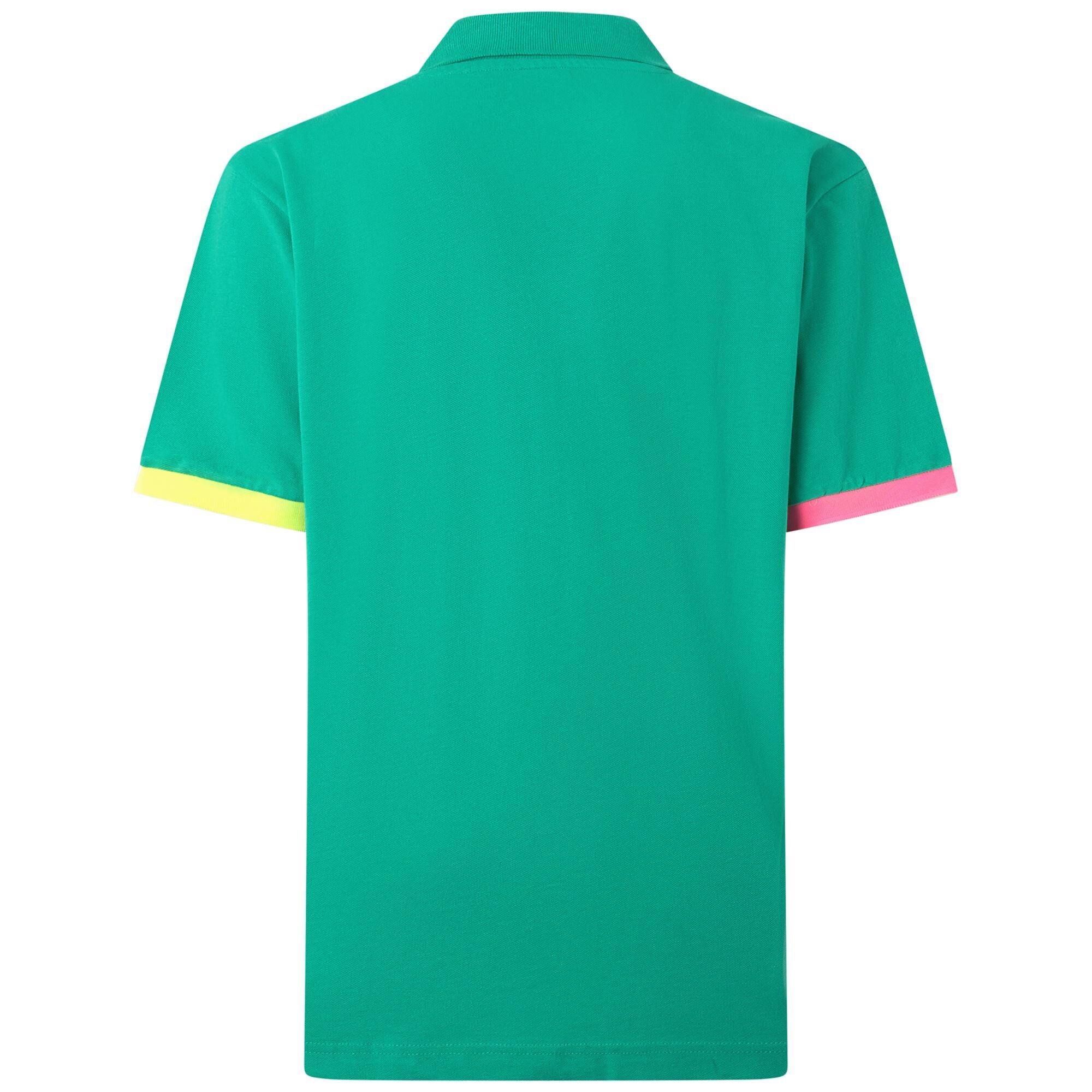 Polo shirts da uomo in cotone verde da sportivo 3/7