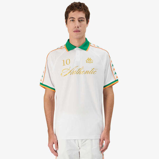 Polo pour homme blanc pour streetwear sportif