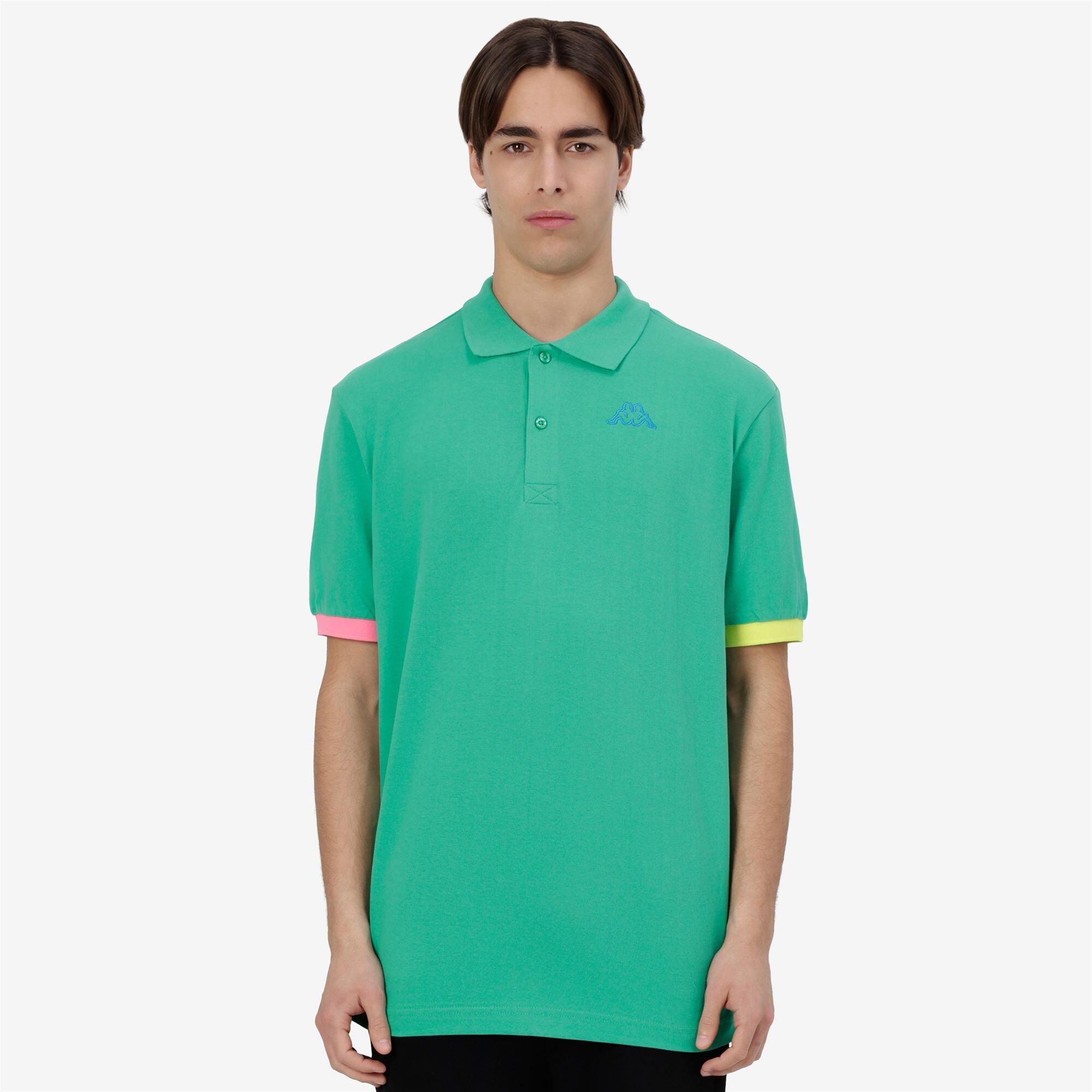 Polo shirts da uomo in cotone verde da sportivo 4/7