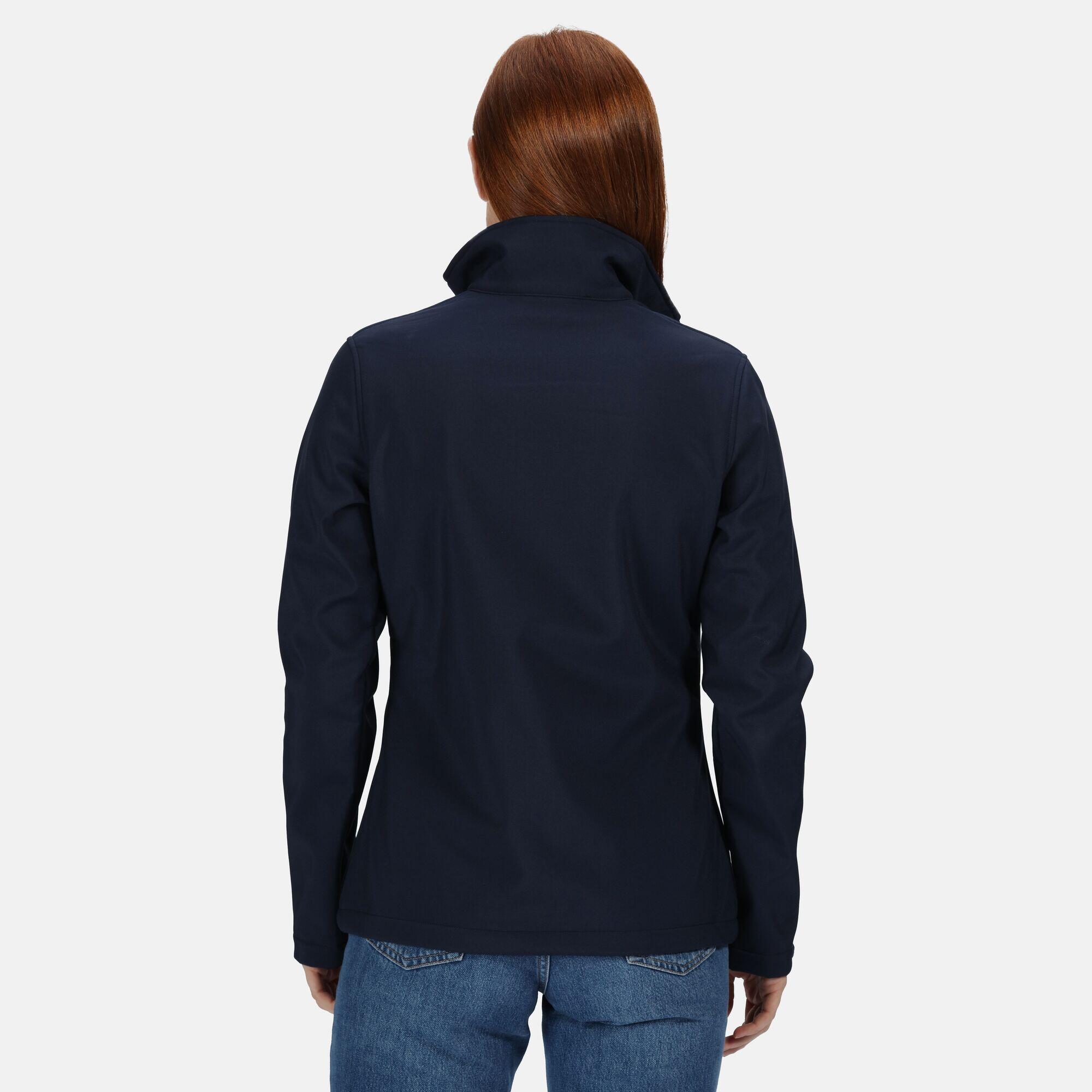 Womens/Ladies Ablaze 3 Layer Membrane Soft Shell Jacket (Navy) 2/4