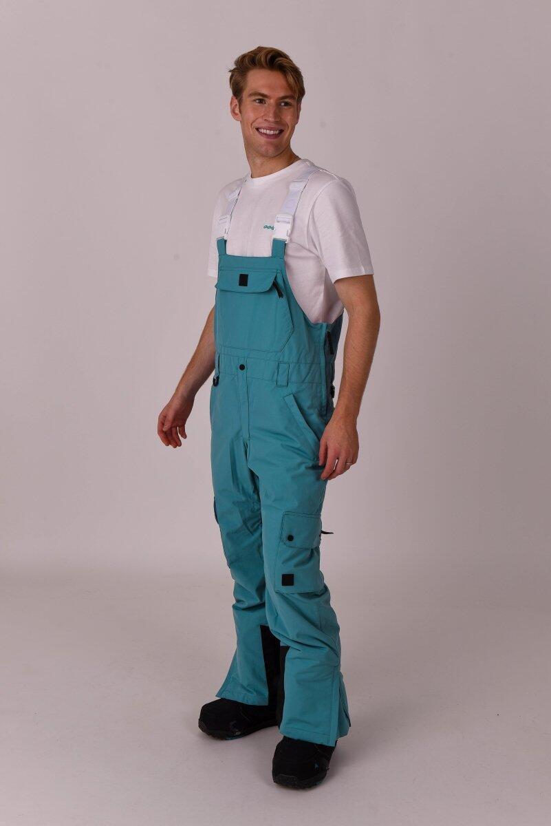 Pantaloni con pettorina Yeh Man color verde acqua 6/7