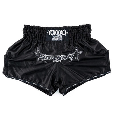 Yokkao institution carbonfit shorts - satijnmix - zwart