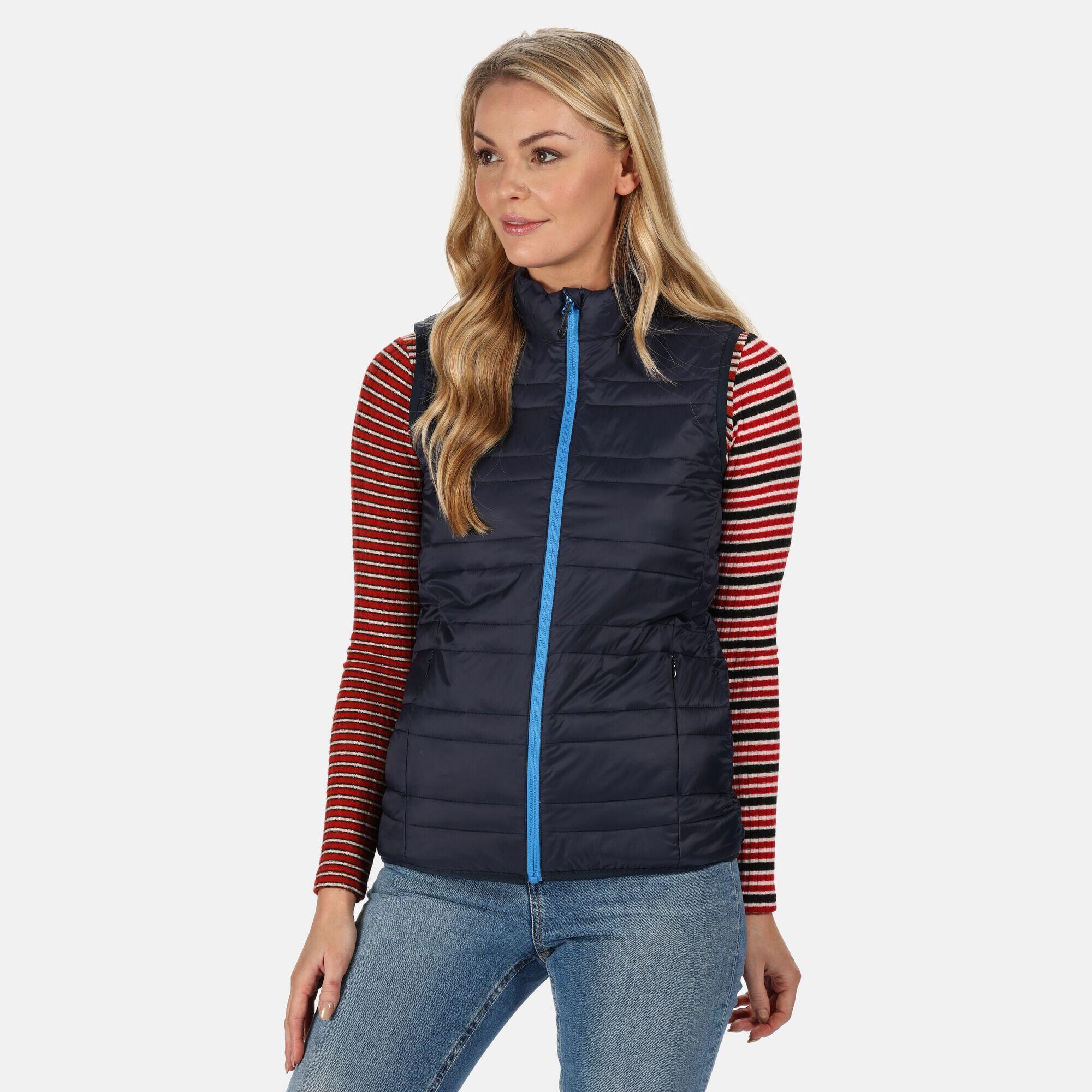 Womens/Ladies Firedown DownTouch Insulated Bodywarmer (Navy/French Blue) 3/4