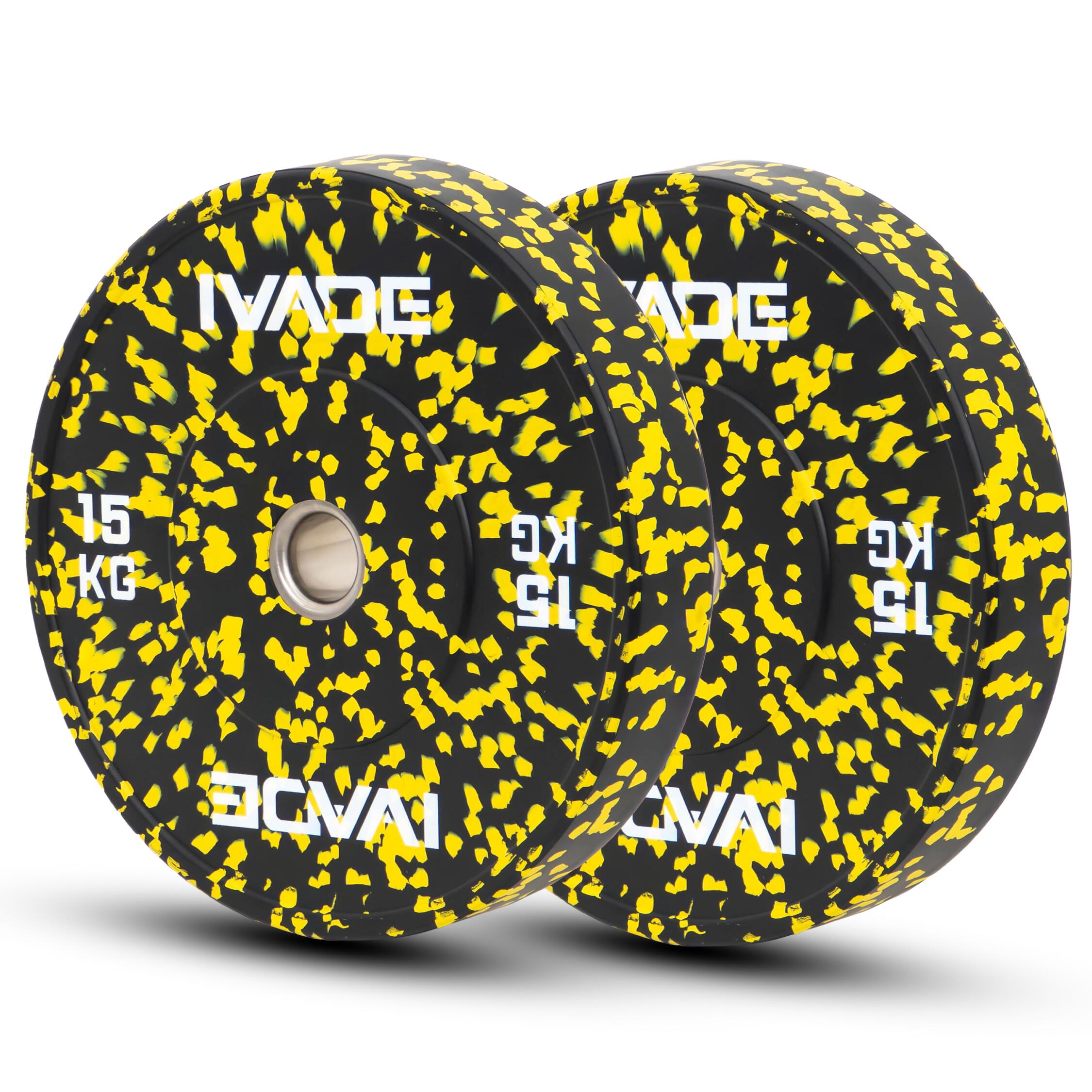 Fleck Bumper Plate 15KG x 2 (2-Inch Hole) TBBF Series - IRONTEC
