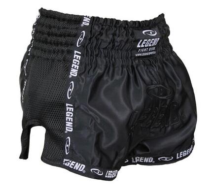 Kickboxing Shorts Enfants/Adultes Noir Mesh
