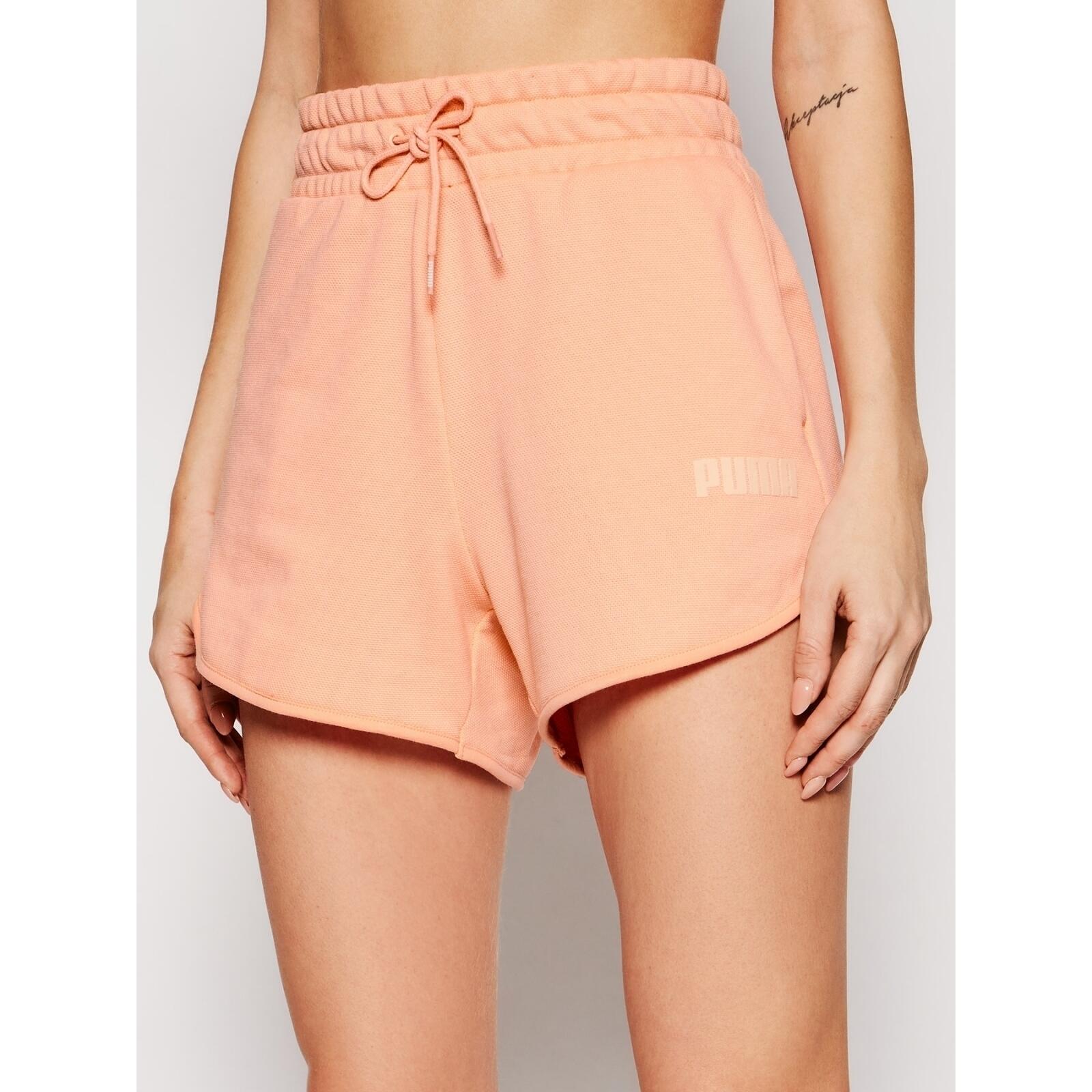 Pantalones cortos Puma Basics 4", Rosado, Mujer 3/4