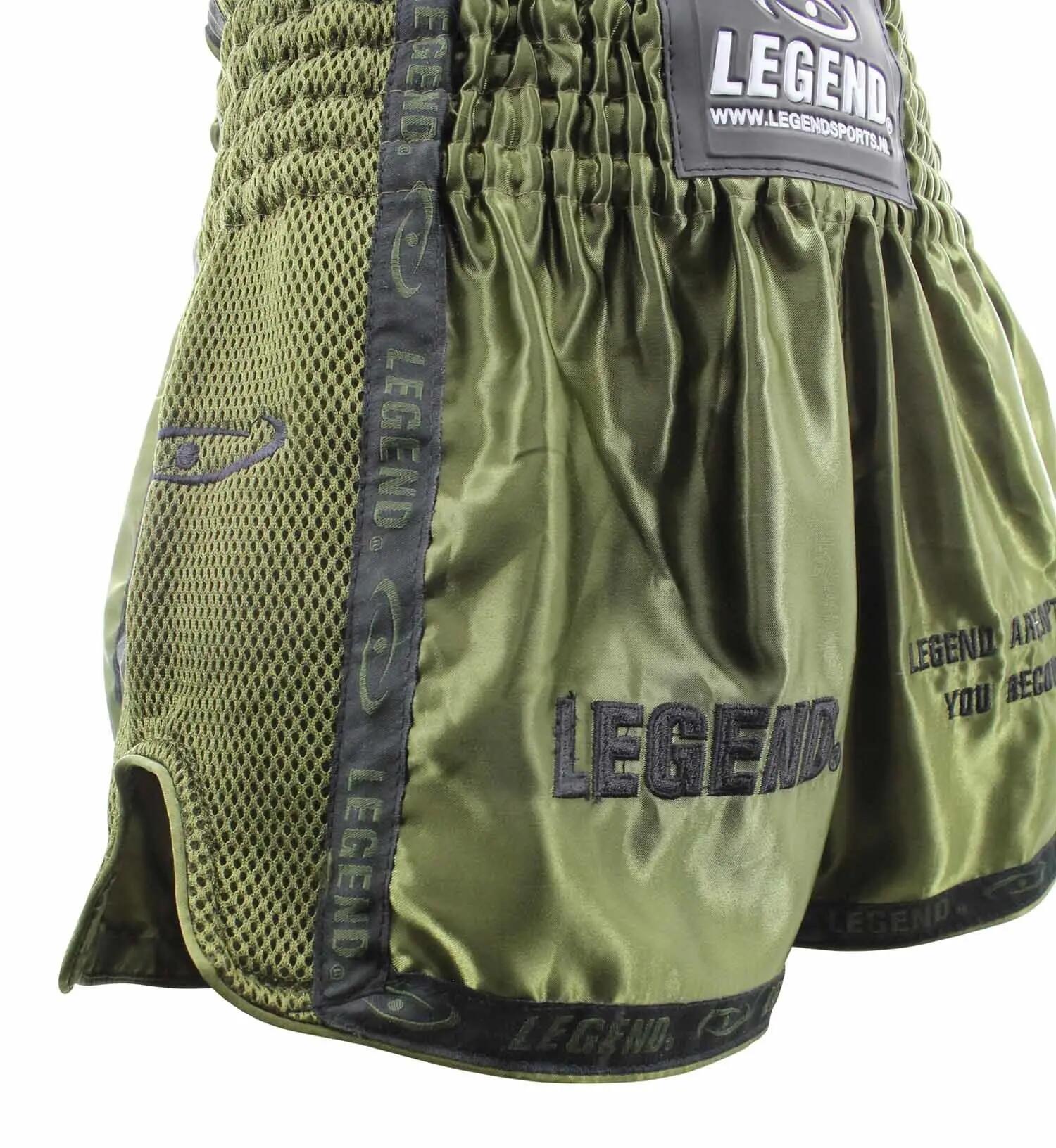 Kickboxing Shorts Vert Armée Enfants/Adultes 3/5