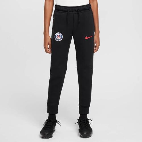 Pantalon Nike PSG B NSW Tech FLC, noir/rouge universitaire, 12-13 ans 2/6