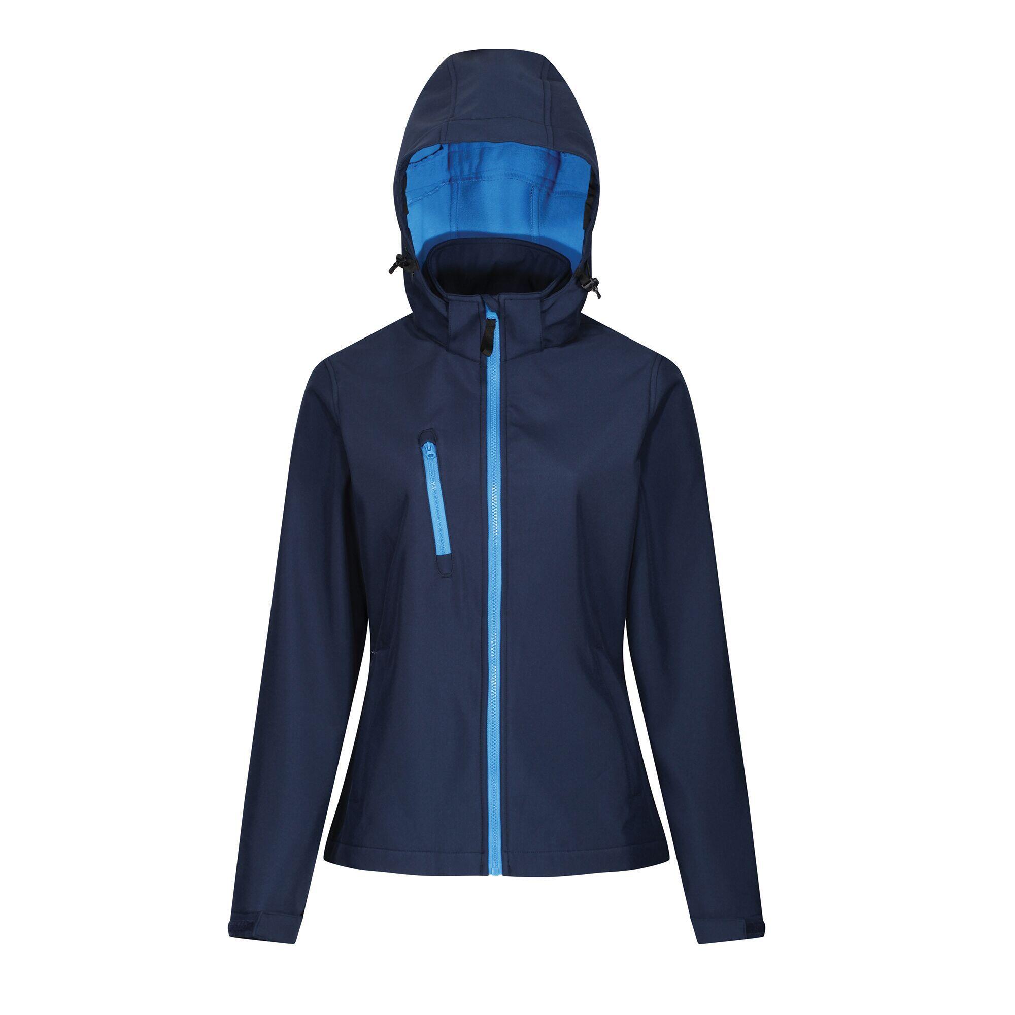 REGATTA Dames 3 Layer Membrane Soft Shell Jas (Marine / Frans Blauw)