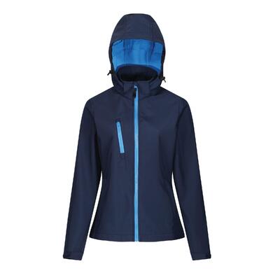 Dames 3 layer membrane soft shell jas (marine / frans blauw)