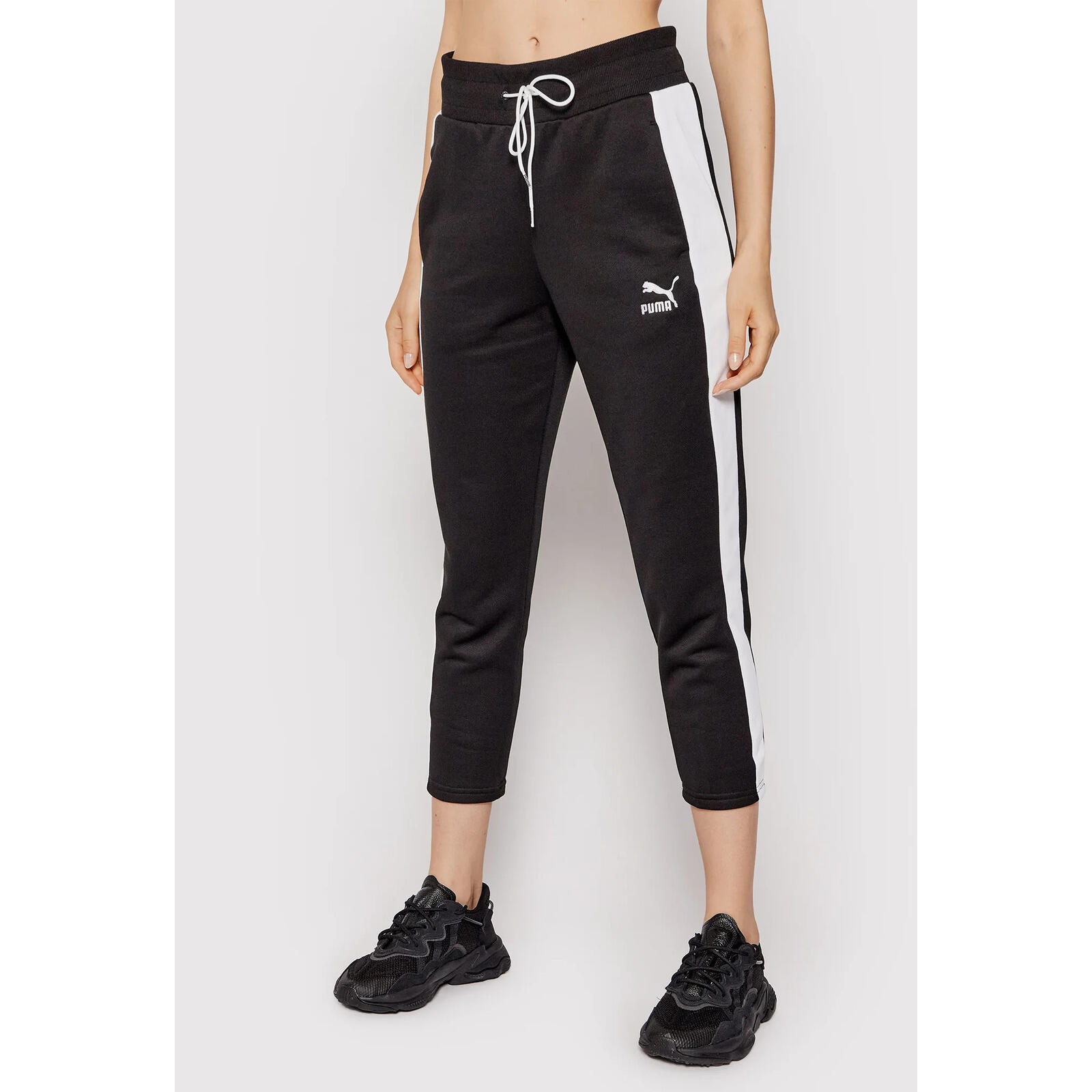 Pantalones Puma Iconic Cigarette, Negro, Mujer 3/5