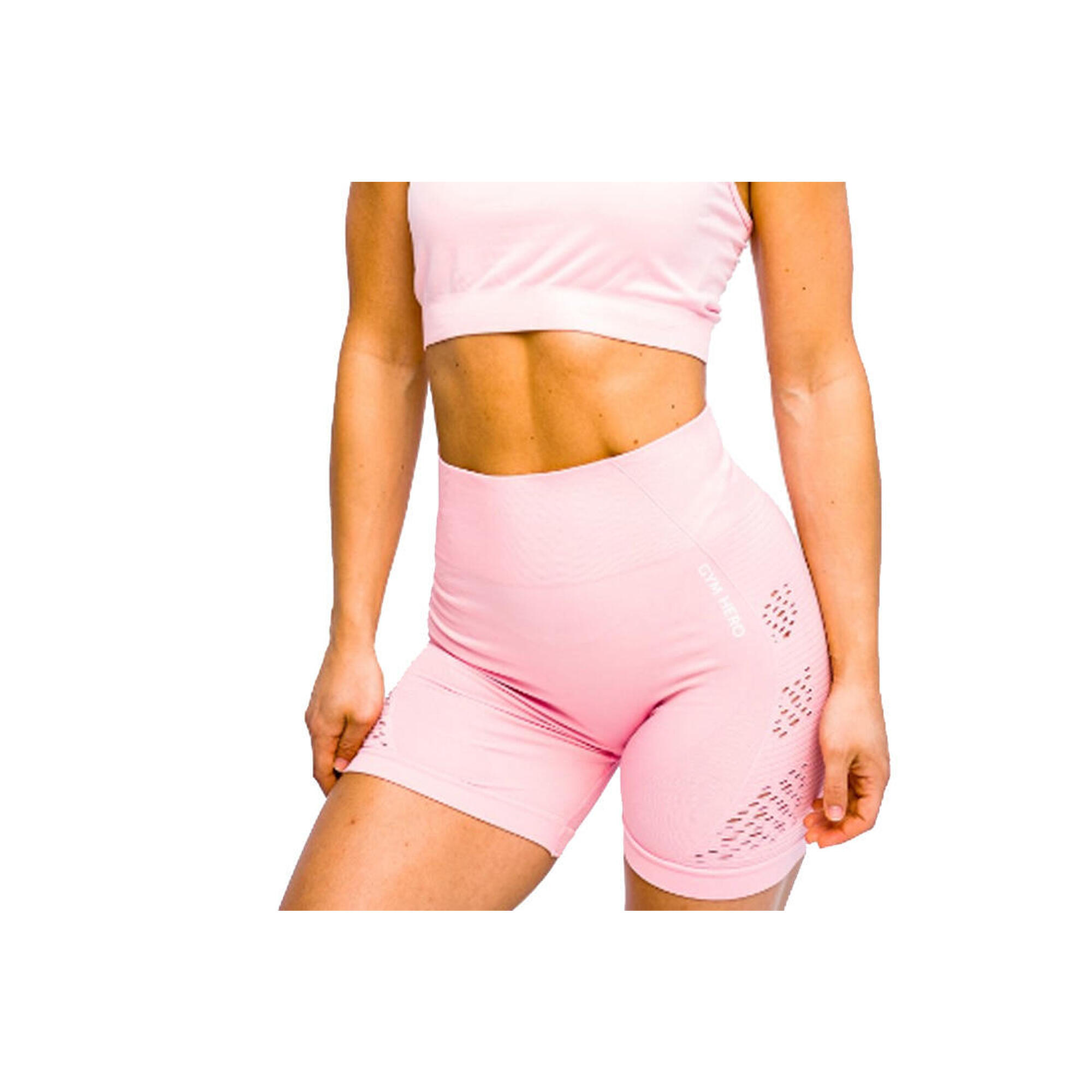 Gym Hero - Pantalon Short Pour Femmes California Cute Shorts - Short - Rose - 40 M - Decathlon