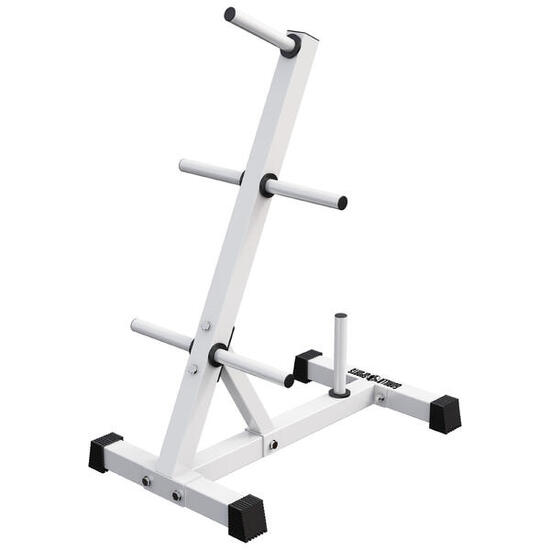 RACK DE RANGEMENT POUR DISQUES 31 MM | MUSCULATION | COULEUR NOIR OU BLANC