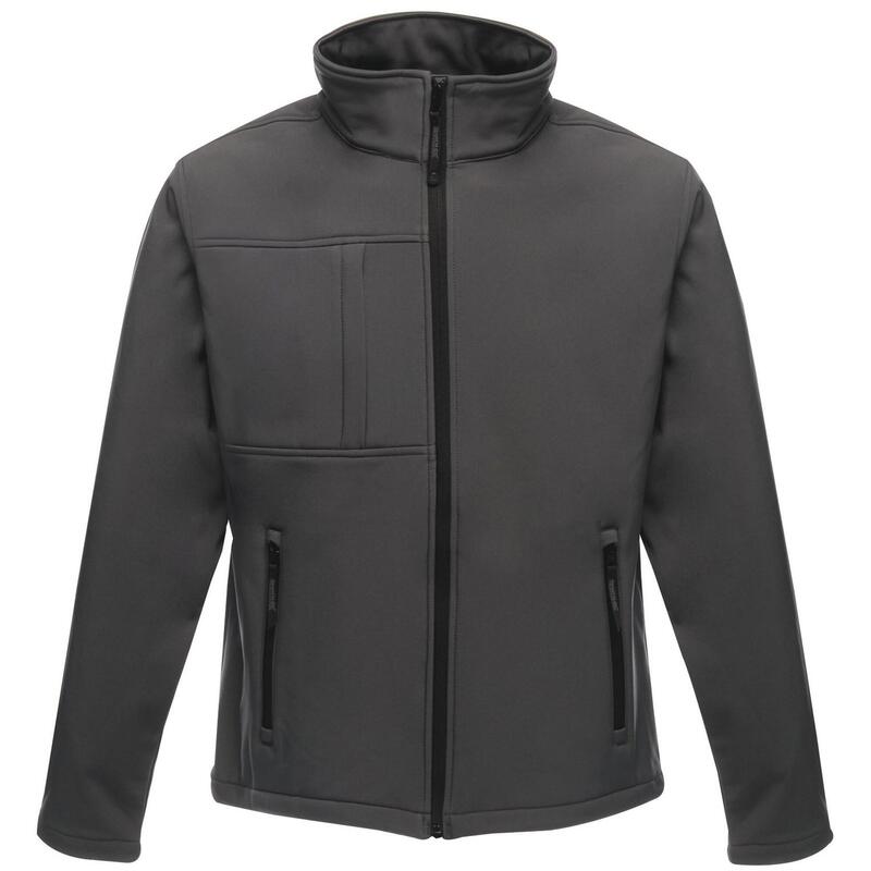 Professional Mens Octagon II Waterproof Softshell Jacket (Seal Grey/Black)