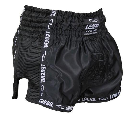 Kickboxing Shorts Enfants/Adultes Noir Mesh