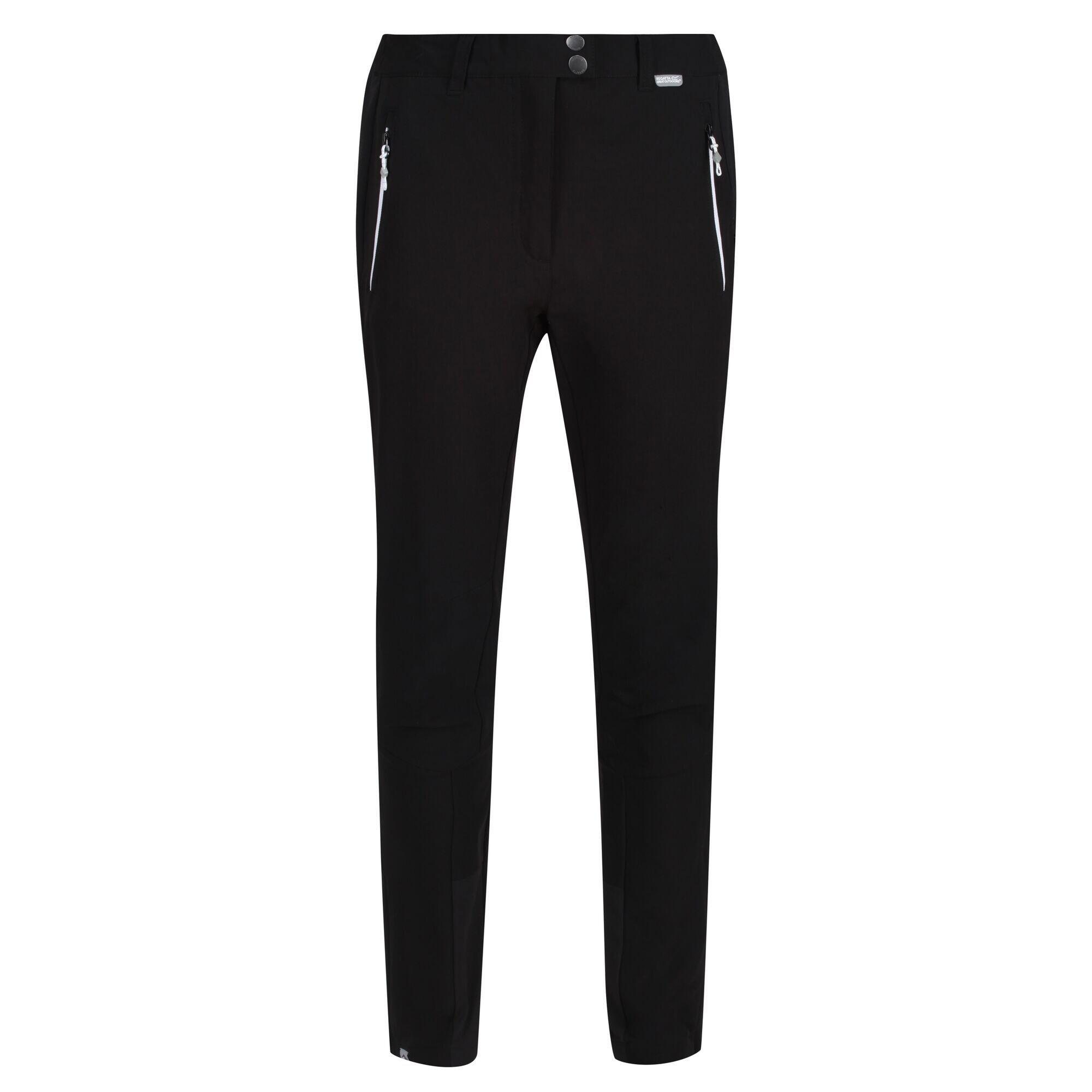 REGATTA Womens/Ladies Mountain Hiking Trousers (Black)