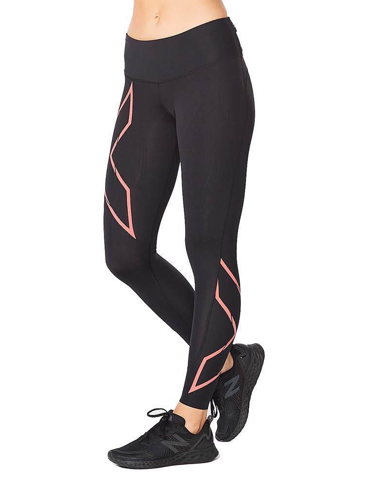 collants de compressão de cintura média 2XU Women's Light Speed - Preto 2/3