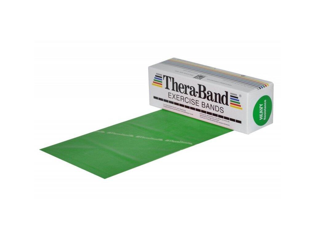THERABAND Posilovací guma 5,5 m, zelená, silná
