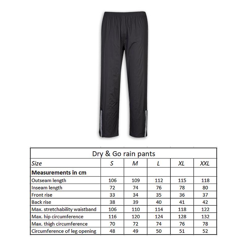 Calças de chuva Lynx Dry & Go tamanho M 3/5